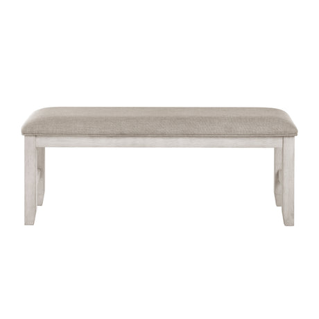 Savile Antique White/Light Gray 6-Piece Dining Set from Homelegance - Luna Furniture