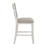 Savile Antique White/Light Gray Counter Height Bench from Homelegance - Luna Furniture
