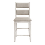 Savile Antique White/Light Gray 5-Piece Counter Height Set from Homelegance - Luna Furniture