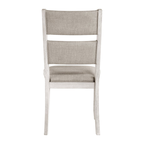 Savile Antique White/Light Gray 5-Piece Dining Set from Homelegance - Luna Furniture