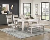 Savile Antique White/Light Gray Dining Table from Homelegance - Luna Furniture