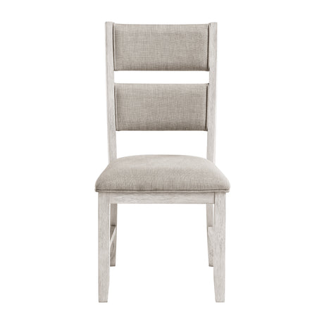 Savile Antique White/Light Gray 6-Piece Dining Set from Homelegance - Luna Furniture