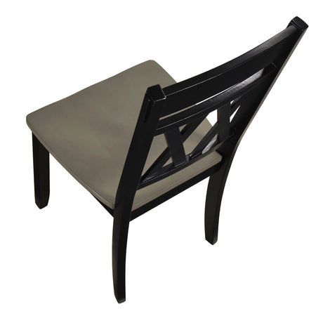 Ogden Black 5-Piece Round Dining Room Set from Homelegance - Luna Furniture