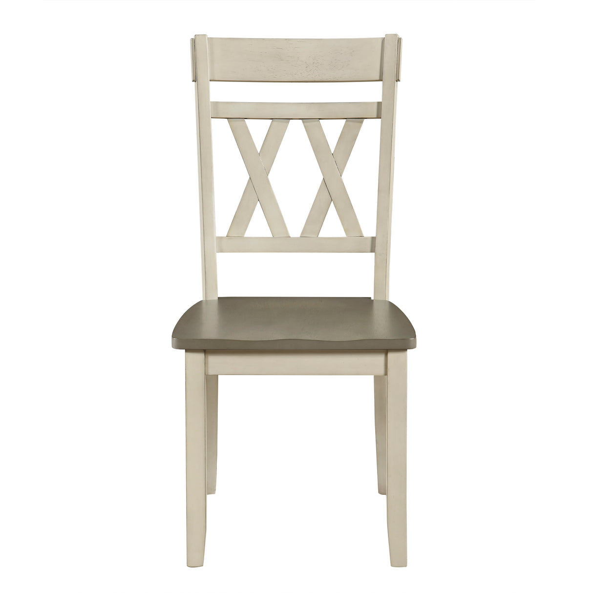Ogden Graywash/Antique White/Teal 5-Piece 48" Round Dining Room Set from Homelegance - Luna Furniture