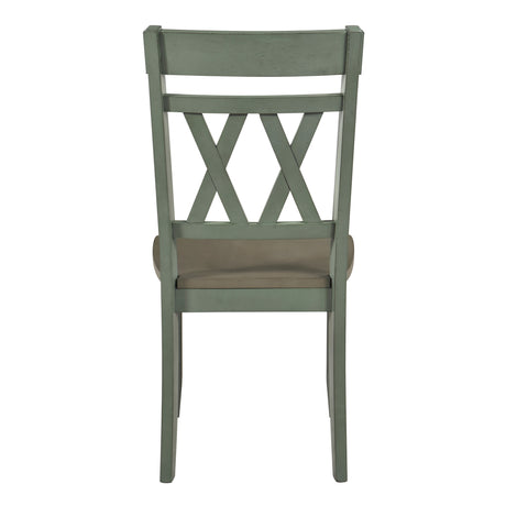 Ogden Teal Side Chair, Set of 2 from Homelegance - Luna Furniture