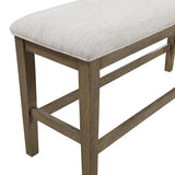 Emilia Light Brown 6-Piece Counter Height Set from Homelegance - Luna Furniture