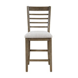 Emilia Light Brown 6-Piece Counter Height Set from Homelegance - Luna Furniture