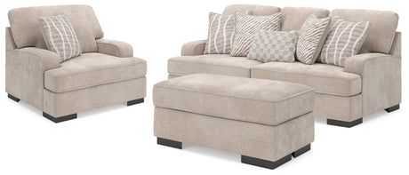 High Profile Taupe Sofa, Oversized Chair and Ottoman from Ashley - Luna Furniture