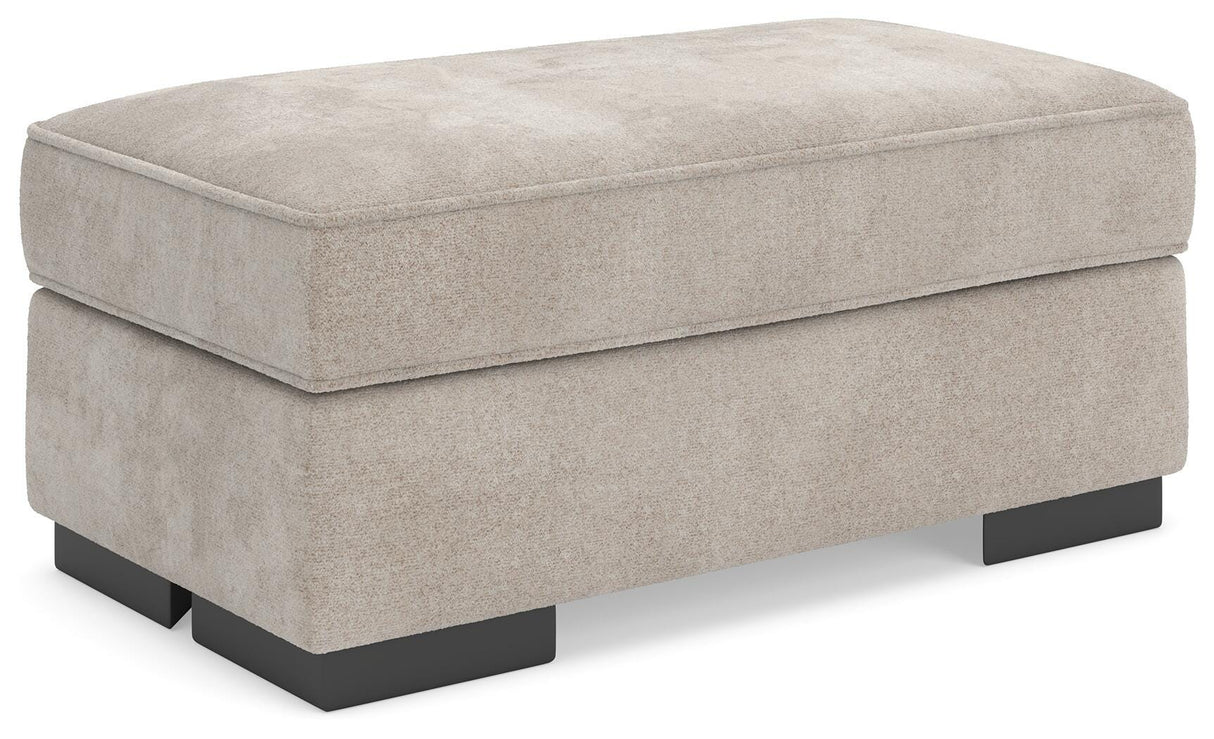 High Profile Taupe Ottoman from Ashley Furniture - Luna Furniture