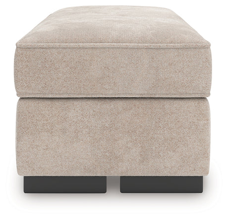 High Profile Taupe Ottoman from Ashley - Luna Furniture