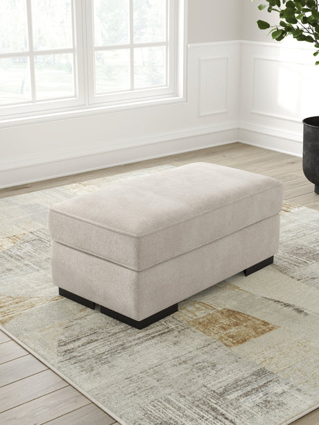 High Profile Taupe Ottoman from Ashley - Luna Furniture