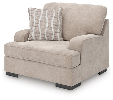 High Profile Taupe Oversized Chair from Ashley - Luna Furniture