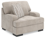 High Profile Taupe Oversized Chair from Ashley - Luna Furniture