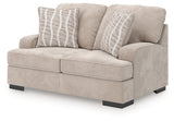 High Profile Taupe Loveseat from Ashley - Luna Furniture