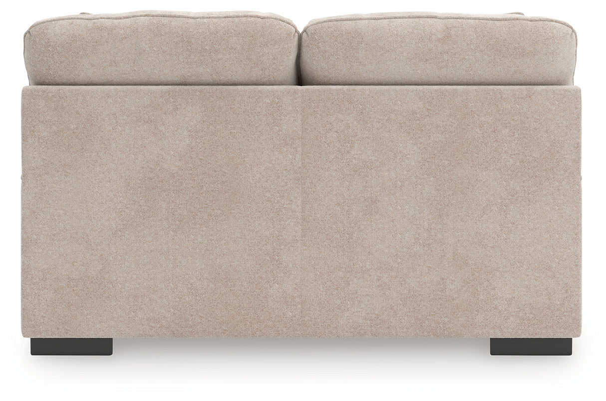 High Profile Taupe Loveseat from Ashley - Luna Furniture