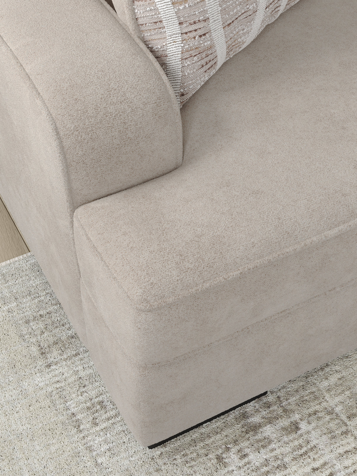 High Profile Taupe Loveseat from Ashley - Luna Furniture