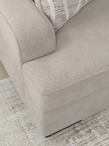 High Profile Taupe Loveseat from Ashley - Luna Furniture
