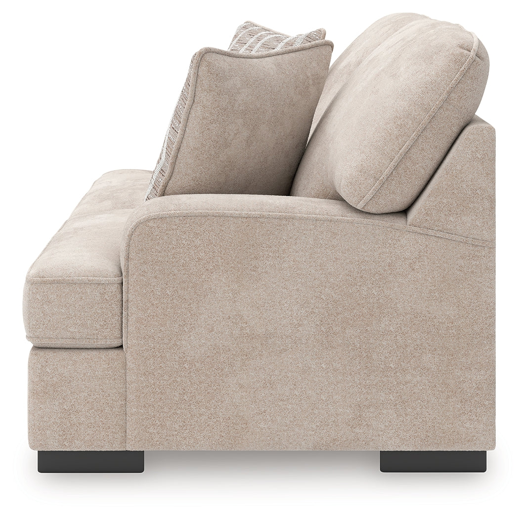 High Profile Taupe Loveseat from Ashley - Luna Furniture