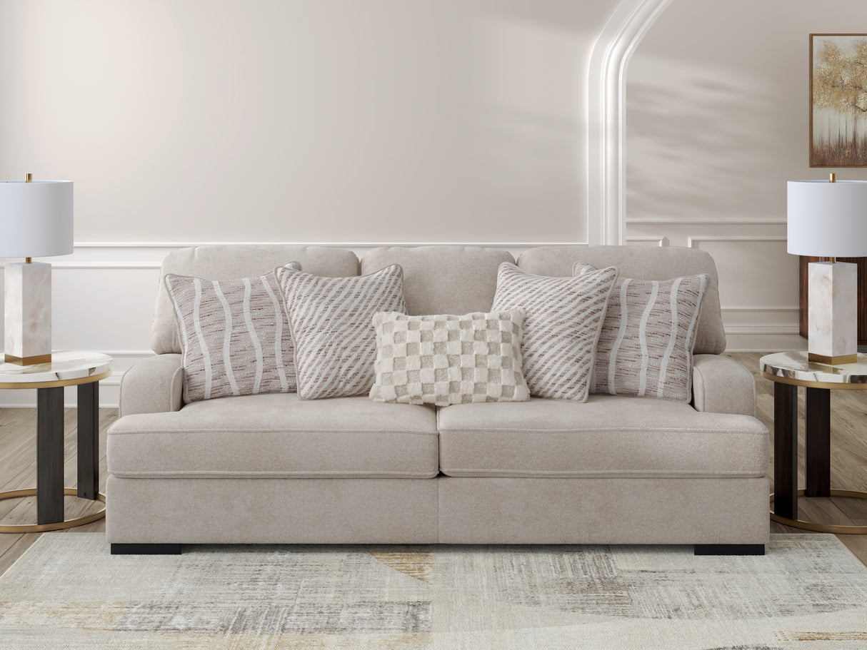 High Profile Taupe Sofa from Ashley Furniture - Luna Furniture