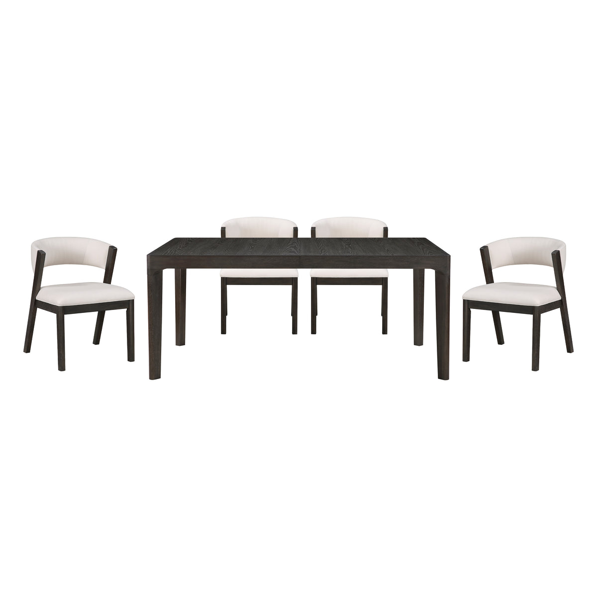 Soma Black/Beige 7-Piece Expandable Dining Set from Homelegance - Luna Furniture