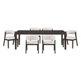 Soma Black/Beige 7-Piece Expandable Dining Set from Homelegance - Luna Furniture