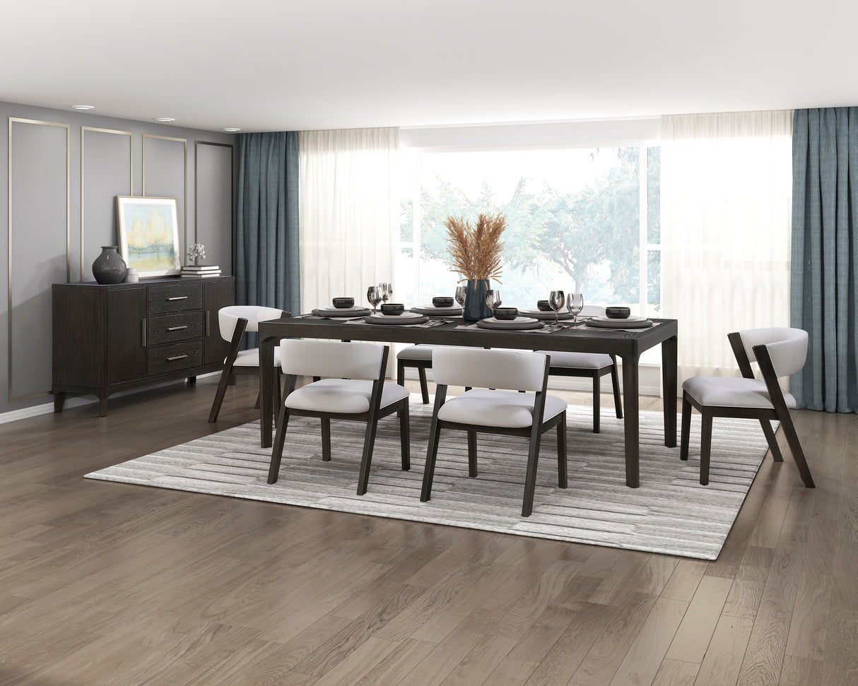 Emilia Light Brown 6-Piece Counter Height Set from Homelegance - Luna Furniture