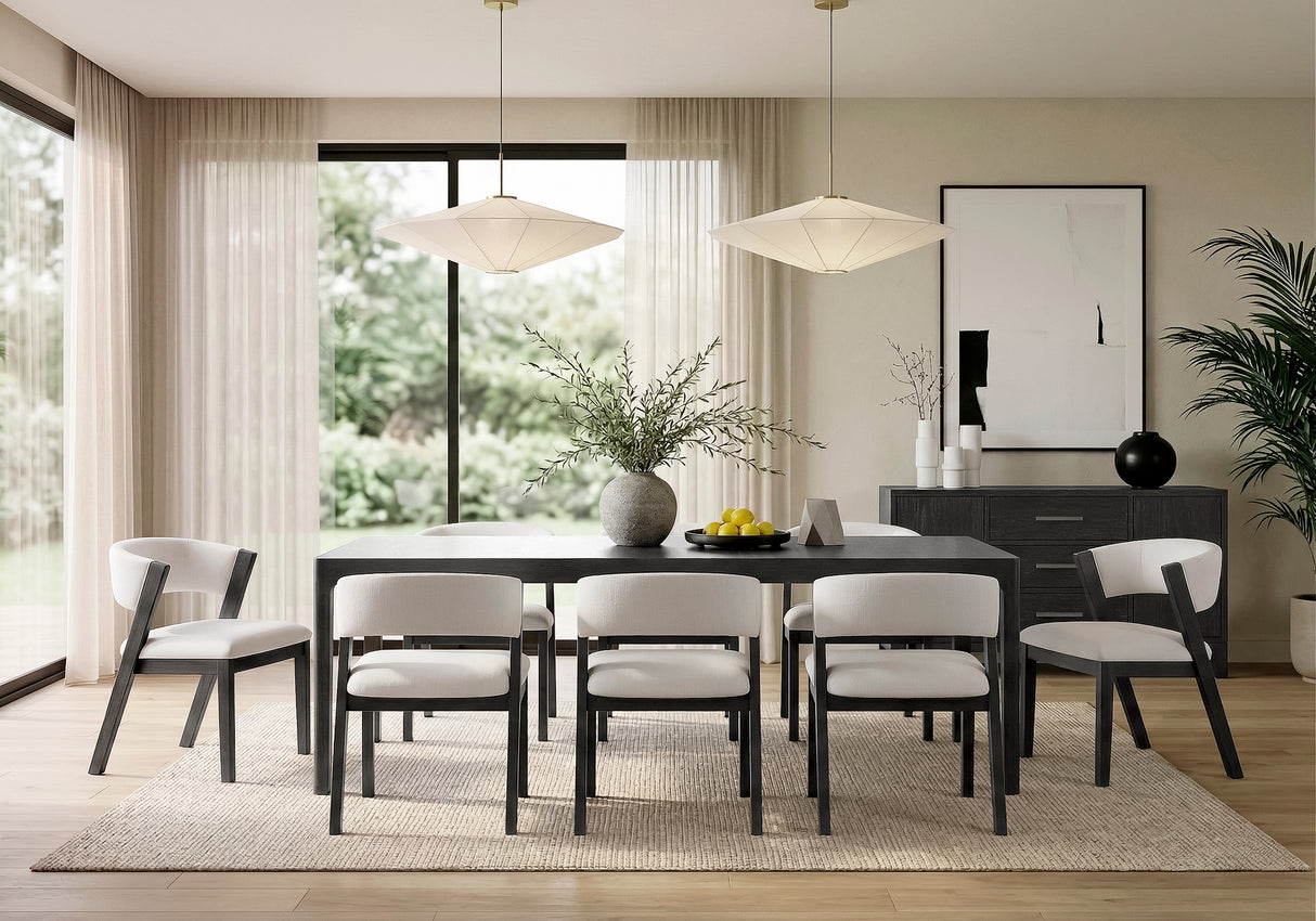 Emilia Light Brown 6-Piece Counter Height Set from Homelegance - Luna Furniture