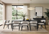 Emilia Light Brown 6-Piece Counter Height Set from Homelegance - Luna Furniture