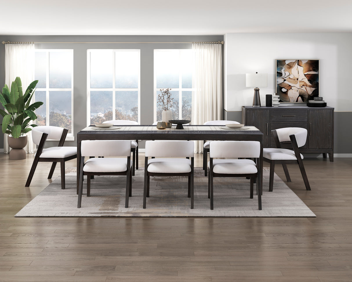 Emilia Light Brown 6-Piece Counter Height Set from Homelegance - Luna Furniture