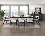 Emilia Light Brown 6-Piece Counter Height Set from Homelegance - Luna Furniture