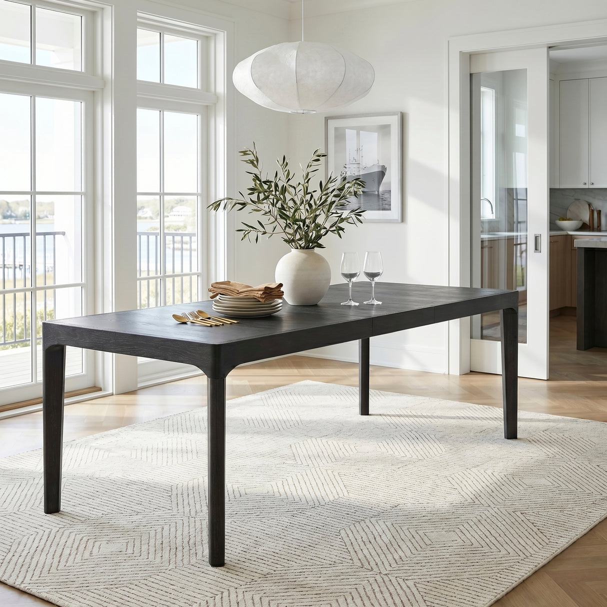Soma Black Expandable Dining Table