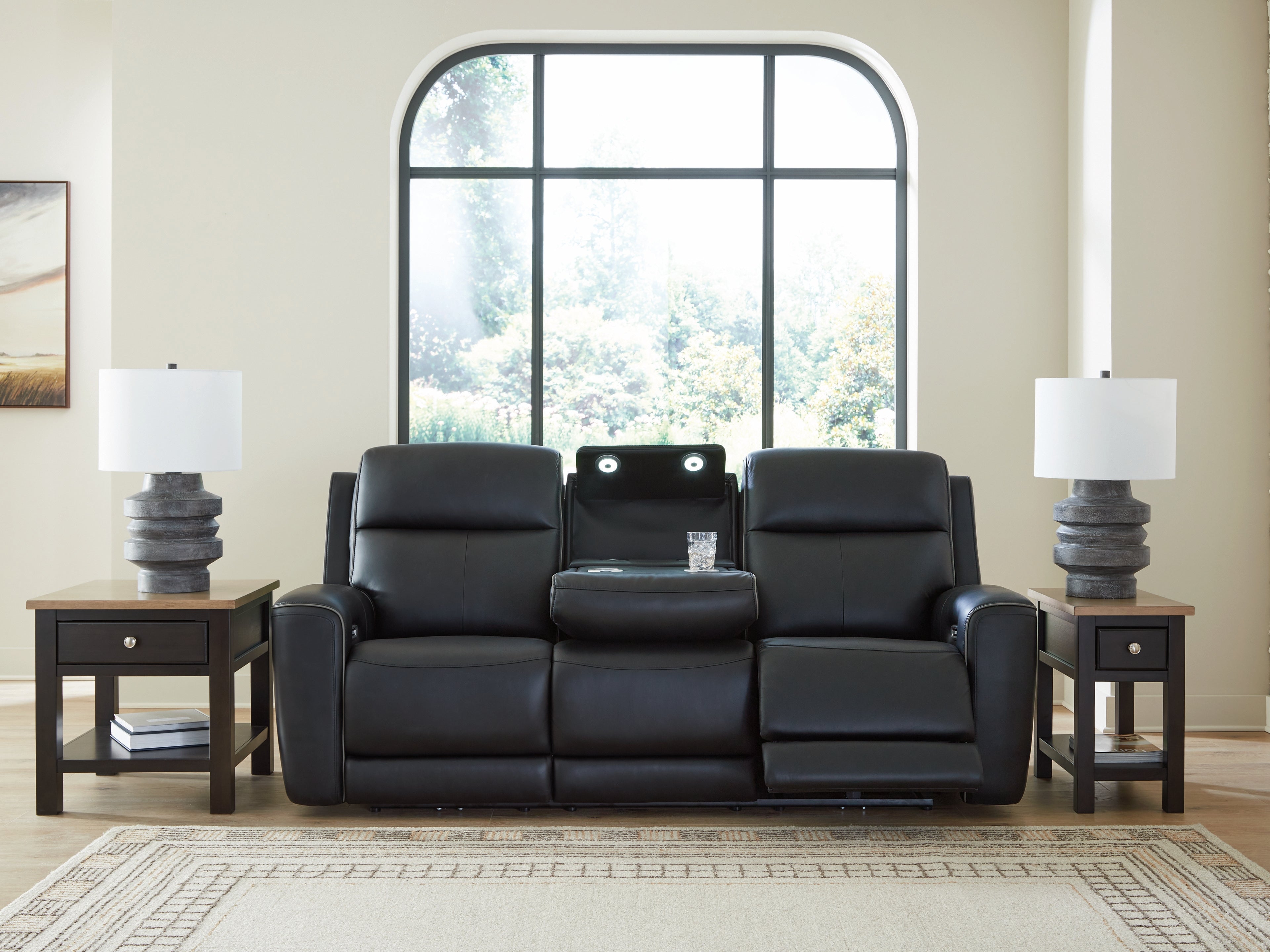 Ashley 5Z-Comfort Onyx Power Reclining Sofa – Luna Furniture