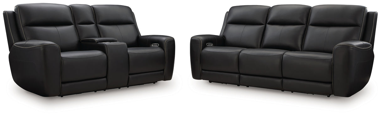 5Z-Comfort Sofa and Loveseat in Onyx from Ashley - Luna Furniture