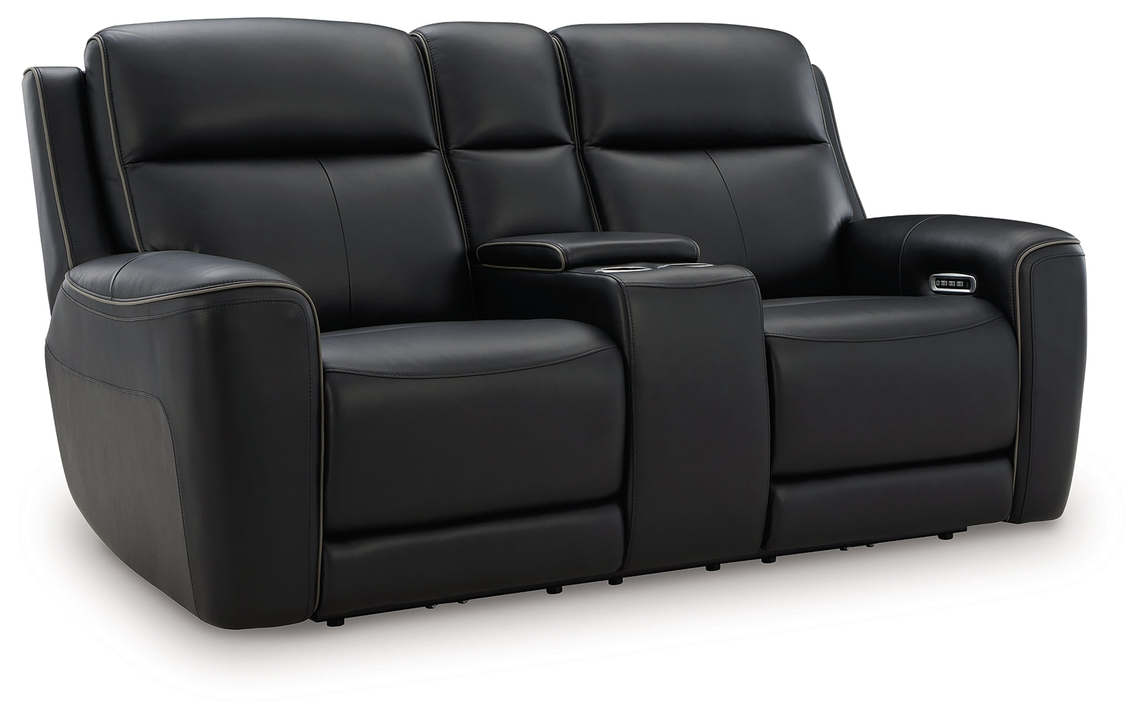 Ashley 5Z-Comfort Onyx Power Reclining Loveseat with Console
