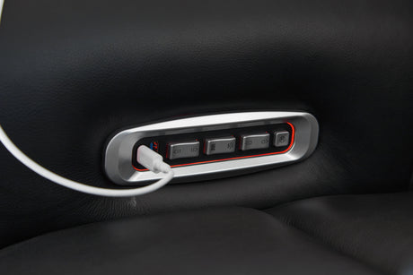 5Z-Relaxation Onyx Power Reclining Loveseat with Console from Ashley - Luna Furniture