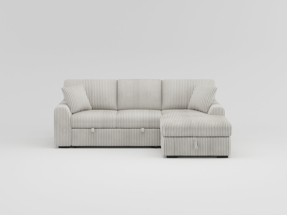 Marsh Gray 2-Piece Sectional with Right Chaise from Homelegance - Luna Furniture