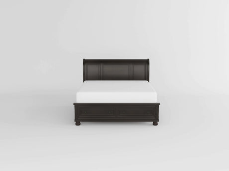 Begonia Grayish Brown King Sleigh Storage Platform Bed from Homelegance - Luna Furniture