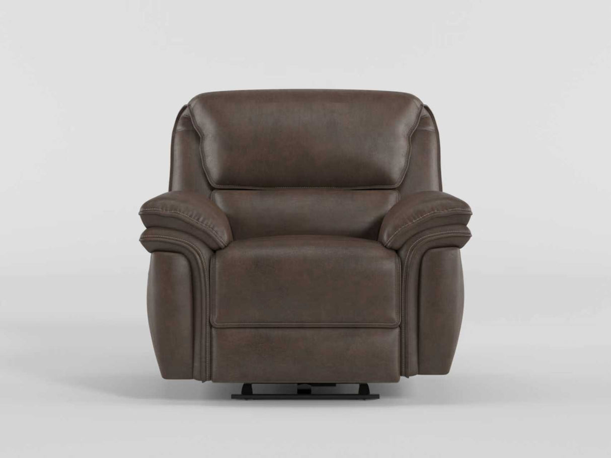 Proctor Gray Microfiber Double Reclining Loveseat with Center Console