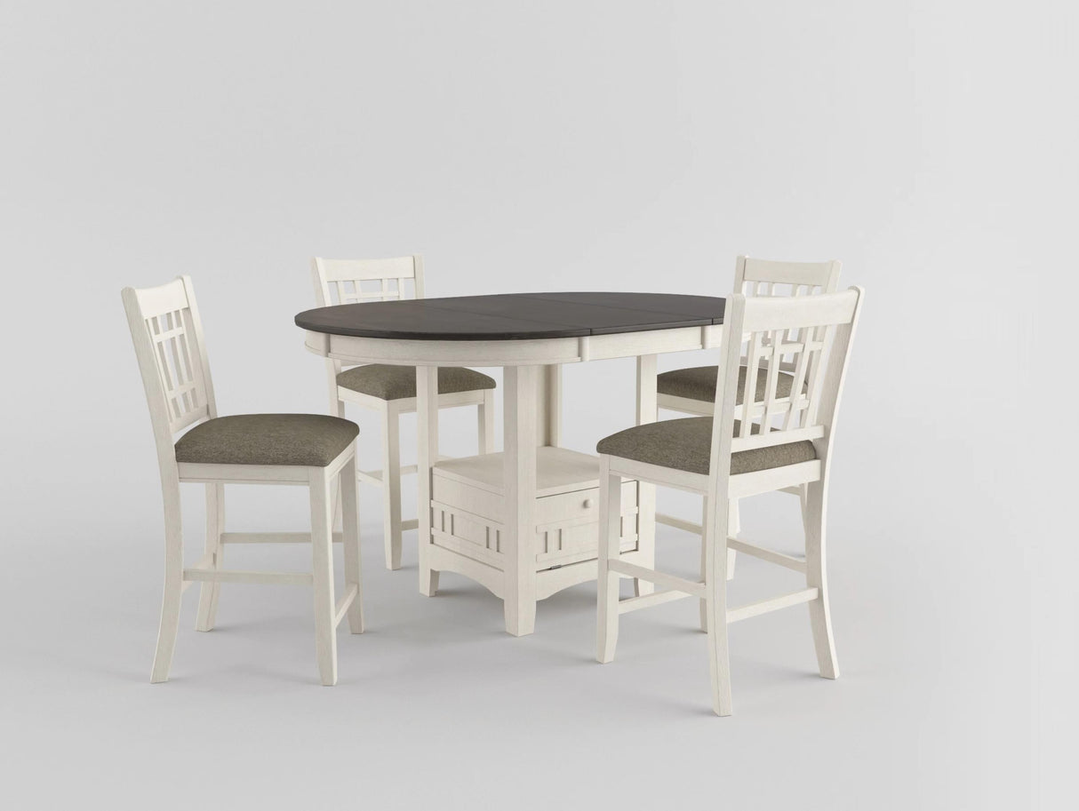 Junipero White Extendable Counter Height Table from Homelegance - Luna Furniture
