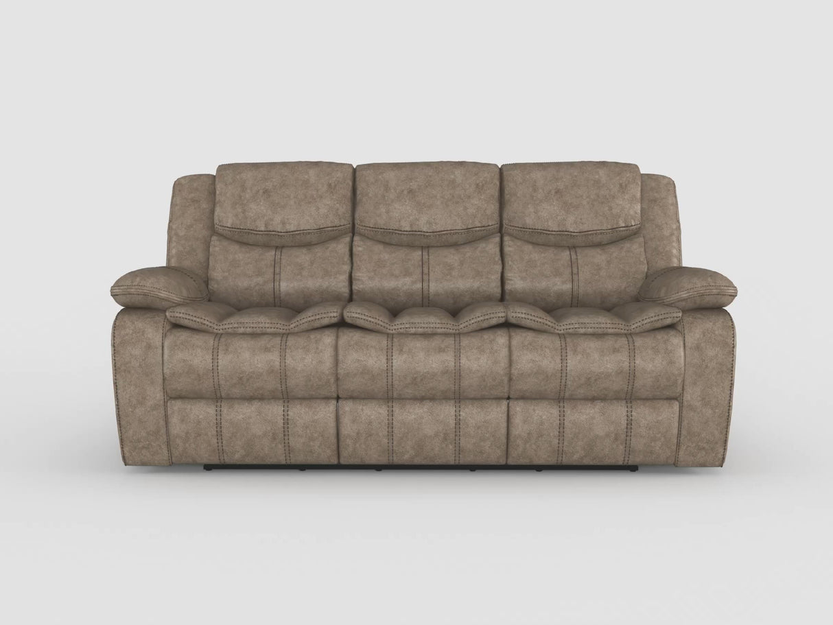 Bastrop Black Reclining Loveseat from Homelegance - Luna Furniture