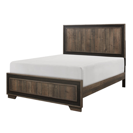 Ellendale Authentic Mahogany Queen Panel Bed from Homelegance - Luna Furniture