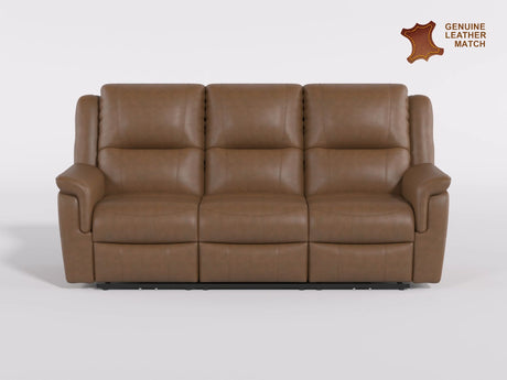 Haven Brown Power Double Reclining Sofa from Homelegance - Luna Furniture