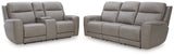 5Z-Comfort Sofa and Loveseat in Coin from Ashley - Luna Furniture