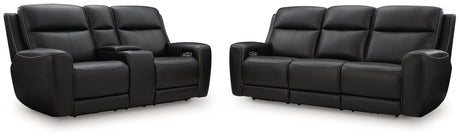 5Z-Comfort Sofa and Loveseat in Onyx from Ashley - Luna Furniture