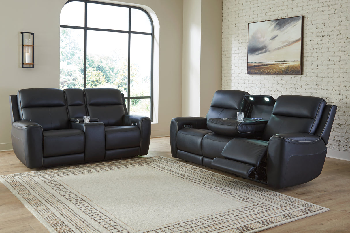 5Z-Comfort Sofa and Loveseat in Onyx from Ashley - Luna Furniture