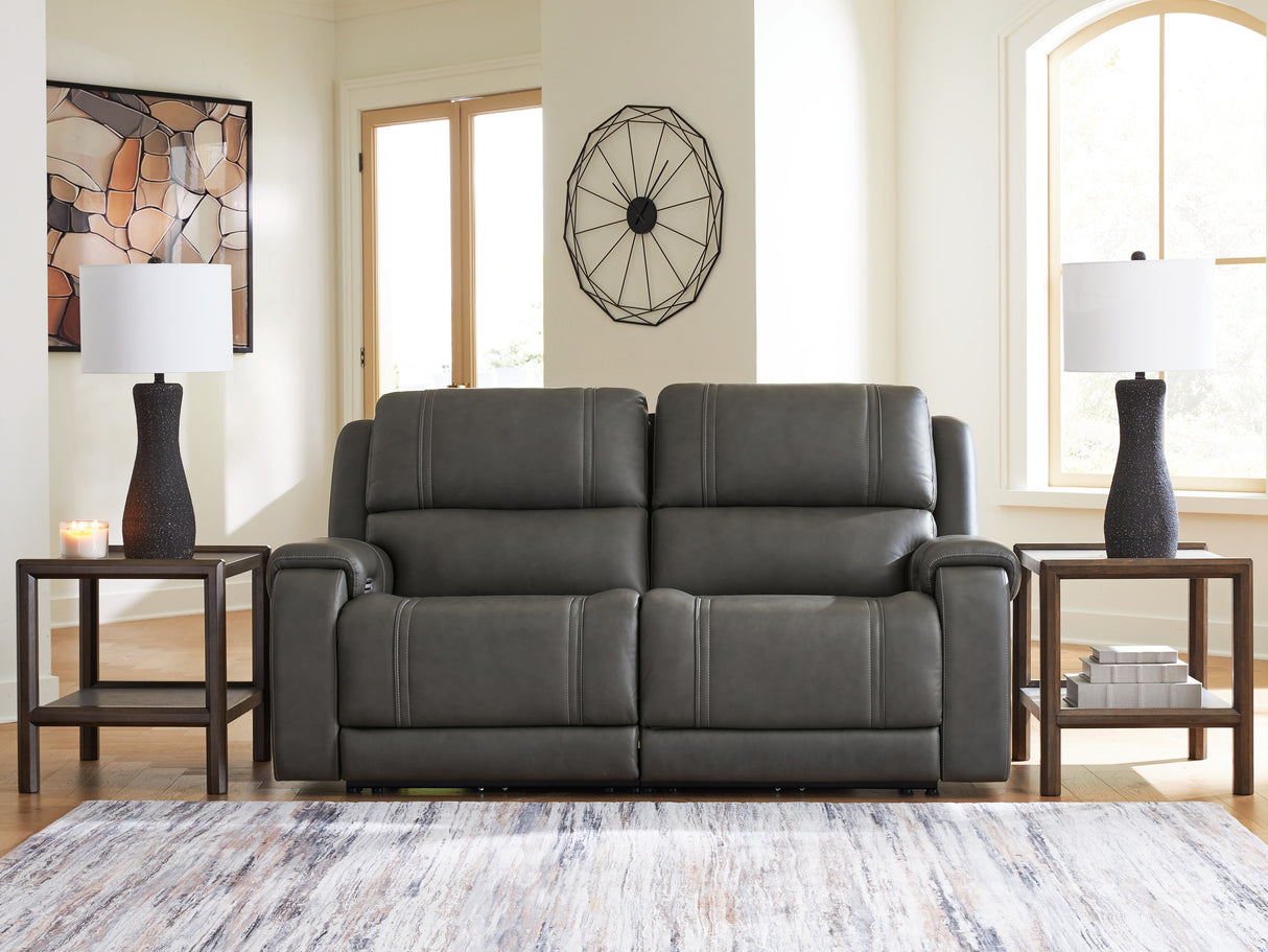 5Z - Pittson Anchor 2-Piece Power Reclining Sectional Loveseat from Ashley - Luna Furniture