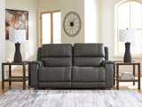 5Z - Pittson Anchor 2-Piece Power Reclining Sectional Loveseat from Ashley - Luna Furniture