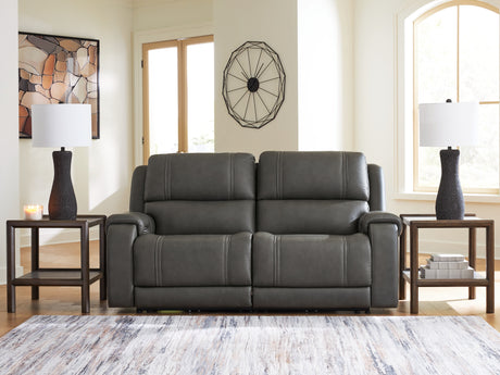 5Z - Pittson Anchor 2-Piece Power Reclining Sectional Loveseat from Ashley Furniture - Luna Furniture