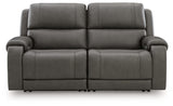 5Z - Pittson Anchor 2-Piece Power Reclining Sectional Loveseat from Ashley - Luna Furniture
