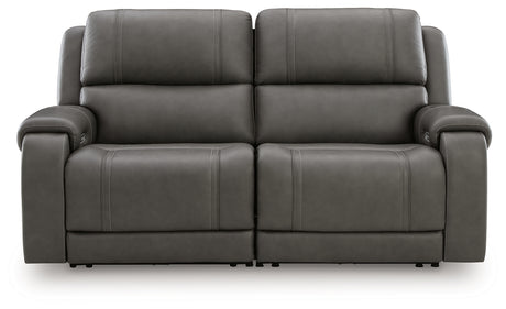 5Z - Pittson Anchor 2-Piece Power Reclining Sectional Loveseat from Ashley Furniture - Luna Furniture